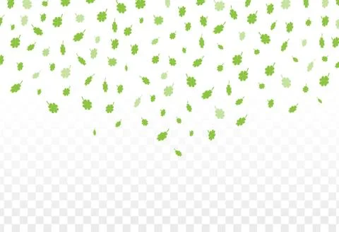 Vector Illustration of a St. Patrick's Day green  clover leaves Ilustração Stock