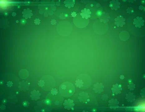 Vector Illustration of a St. Patrick's Day green  clover leaves イラスト素材