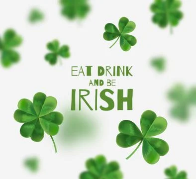 Vector illustration on St. Patrick's Day. Stock Illustration