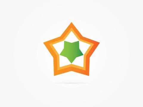 Vector Illustration Star in Star icon Stock Illustration