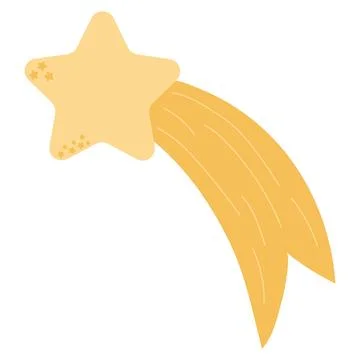 Vector illustration, a star with a train. Isolated on a white background Stock Illustration