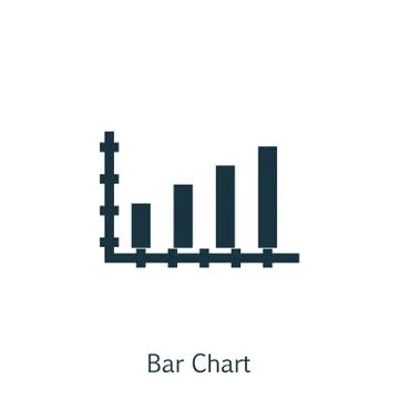 Vector Illustration Of Statistics Icon On Bar Chart Graph In Trendy Flat Styl Stock Illustration