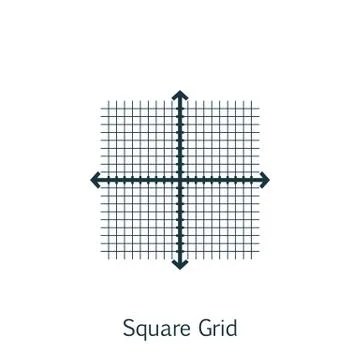Vector Illustration Of Statistics Icon On Square Grid In Trendy Flat Style. S Stock Illustration