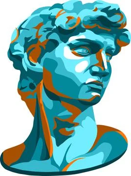 Vector illustration. Statue David by Michelangelo Stock Illustration