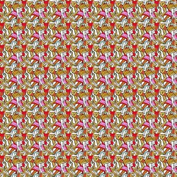 Vector illustration. - stock. Nice background. Seamless Cute fabric pattern. Bla 库存插图