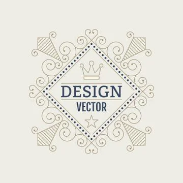 Vector illustration. The Stock vector logo design Stock Illustration