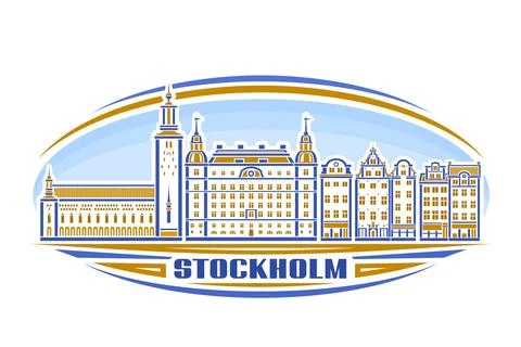 Vector illustration of Stockholm Stock Illustration