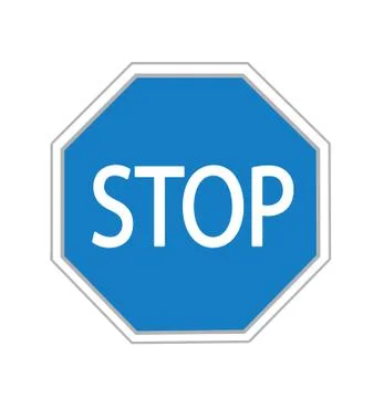 Vector illustration of Stop sign Illustrazione stock