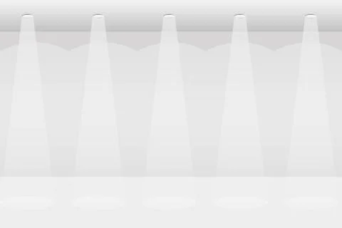 Vector illustration of studio lights projector Illustrazione stock