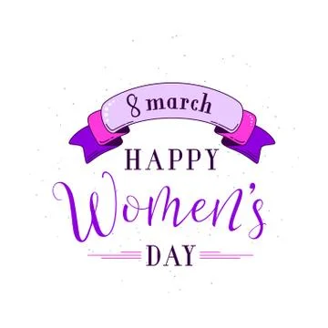Vector illustration of stylish 8 march womens day background Stock Illustration