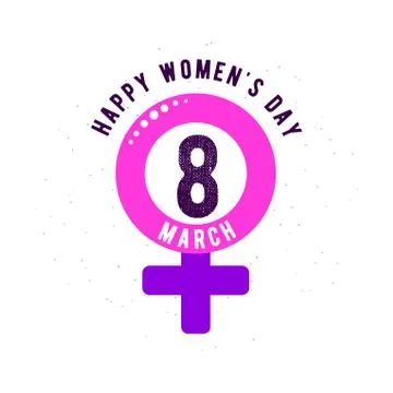 Vector illustration of stylish 8 march womens day background Stock Illustration