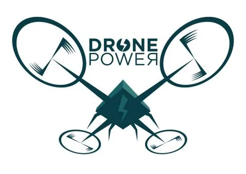 Vector illustration of stylized drone Stock Illustration