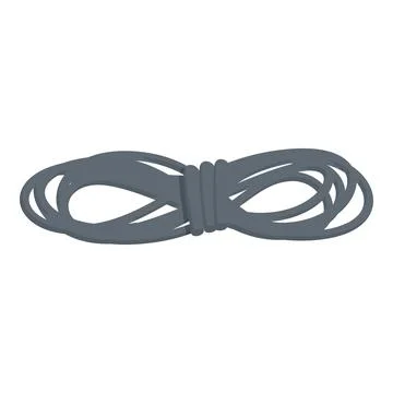 Vector illustration of a stylized infinity symbol in a flat design style Stock Illustration