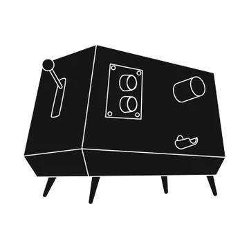 Vector illustration of sugarcane and cane symbol. Set of sugarcane and field Stock Illustration