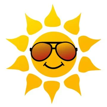 Vector illustration of the sun Stock Illustration