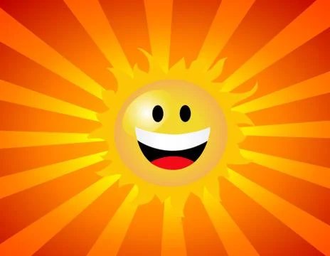 Vector illustration of the sun Stock Illustration