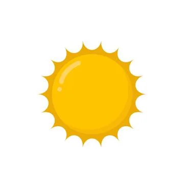 Vector illustration of the sun shines Stock Illustration