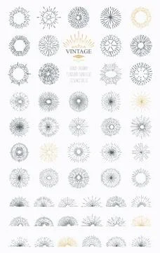 Vector illustration sunburst. Stock Illustration