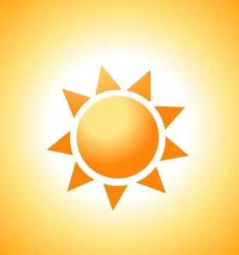 Vector illustration of sunrise sun Stock Illustration