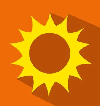 Vector illustration of sunrise sun Illustrazione stock
