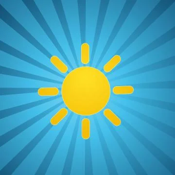 Vector illustration of sunrise sun Stock Illustration