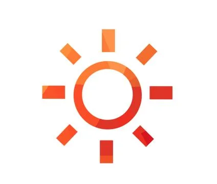 Vector illustration of sunrise sun Stock Illustration
