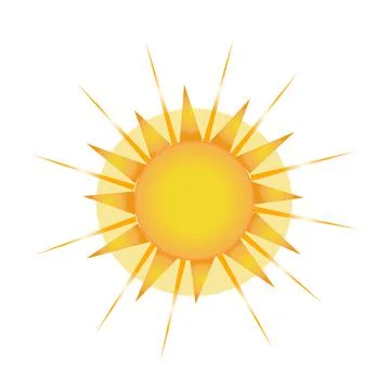 Vector illustration of sunrise sun Stock Illustration