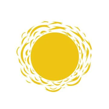 Vector illustration of sunrise sun Stock Illustration