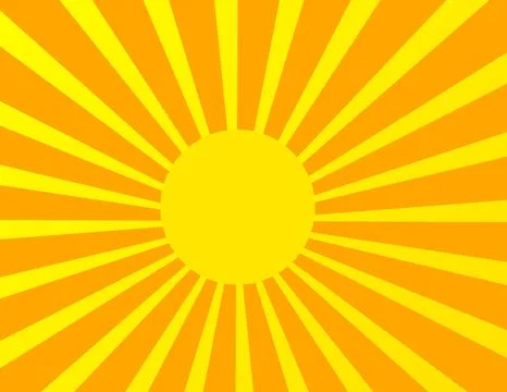 Vector illustration of sunrise sun Stock Illustration