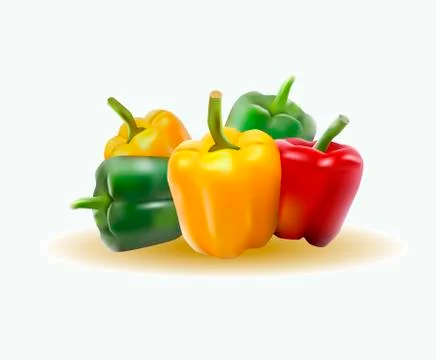 Vector illustration sweet pepper Stock Illustration