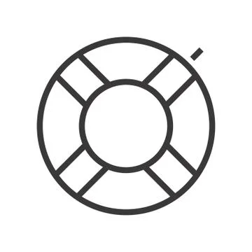 Vector illustration of a swimming circle. Stock Illustration