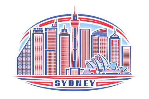 Vector illustration of Sydney Stock Illustration