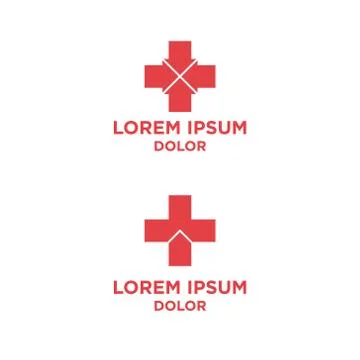 Vector illustration symbol plus and arrow icon logo design Stock Illustration