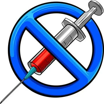 Vector illustration of Syringe for vaccination design Stock Illustration