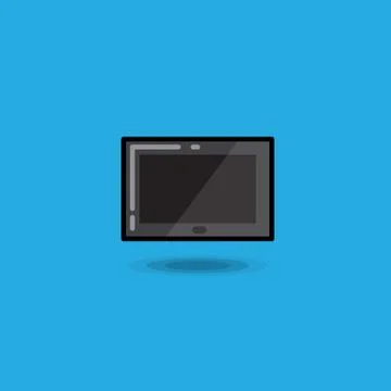 Vector illustration tablet computer pc, digital tablet ipad icon isolated Stock Illustration