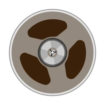 Vector illustration of a tape bobbin Stock Illustration