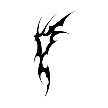 Vector illustration of a tattoo pattern in the Neo-tribal style. Stock Illustration