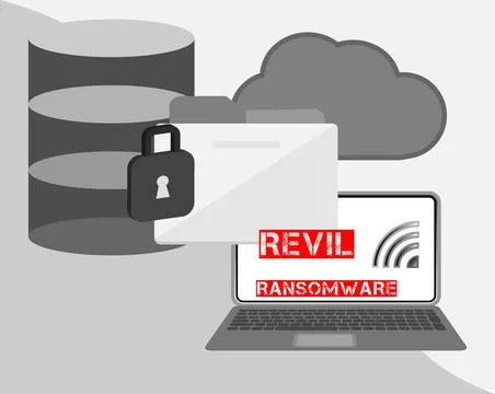 Vector illustration technology data privacy and security concept. Stock Illustration