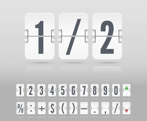 Vector illustration template. Vector coming soon web page with floating flip Stock Illustration