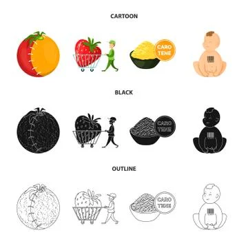 Vector illustration of test and synthetic logo. Set of test and laboratory Ilustración de archivo