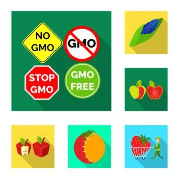 Vector illustration of test and synthetic logo. Set of test and laboratory イラスト素材