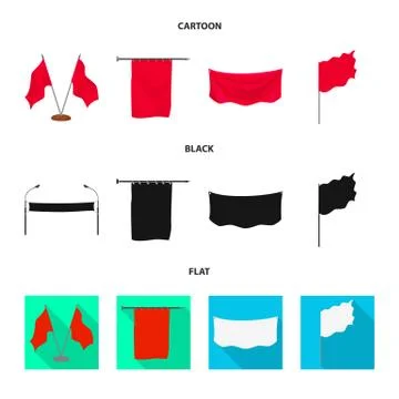 Vector illustration of texture and presentation icon. Collection of texture and Stock Illustration