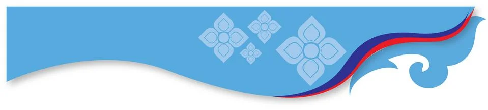 Vector illustration of  ThaiBanner Stock Illustration