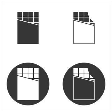 Vector illustration on the theme chocolate Ilustración de archivo