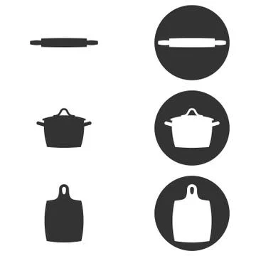 Vector illustration on the theme cook Stock Illustration