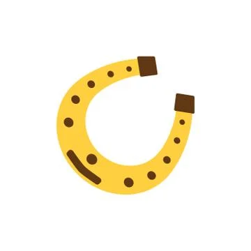 Vector Illustration on the theme Patrick s Day. Horseshoe. Good luck. Stock Illustration