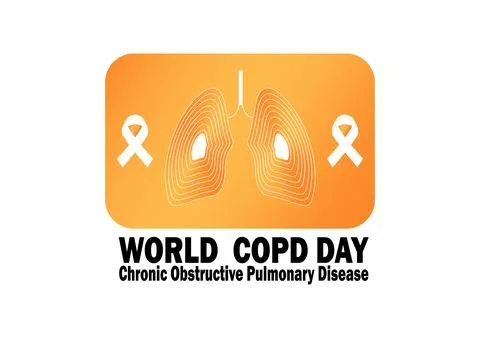 Vector illustration on the theme of World Chronic Obstructive Pulmonary Dis.. Stock-Illustration