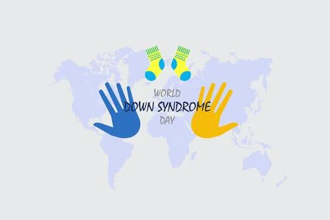 Vector Illustration on the theme World Down Syndrome Day Stock Illustration