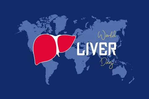 Vector Illustration on the theme World Liver Day Illustrazione stock