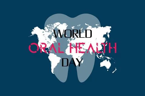 Vector illustration on the theme of World Oral Health day Stock Illustration